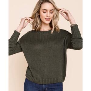 Jun & Ivy | Alexandria Ribbed pullover Sweater Size Large